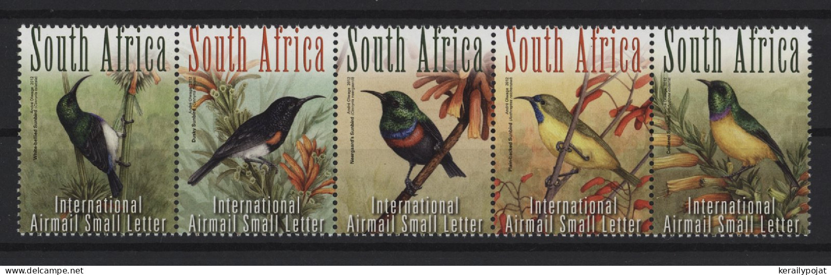 South Africa - 2012 Sunbirds Strip MNH__(TH-27106) - Unused Stamps