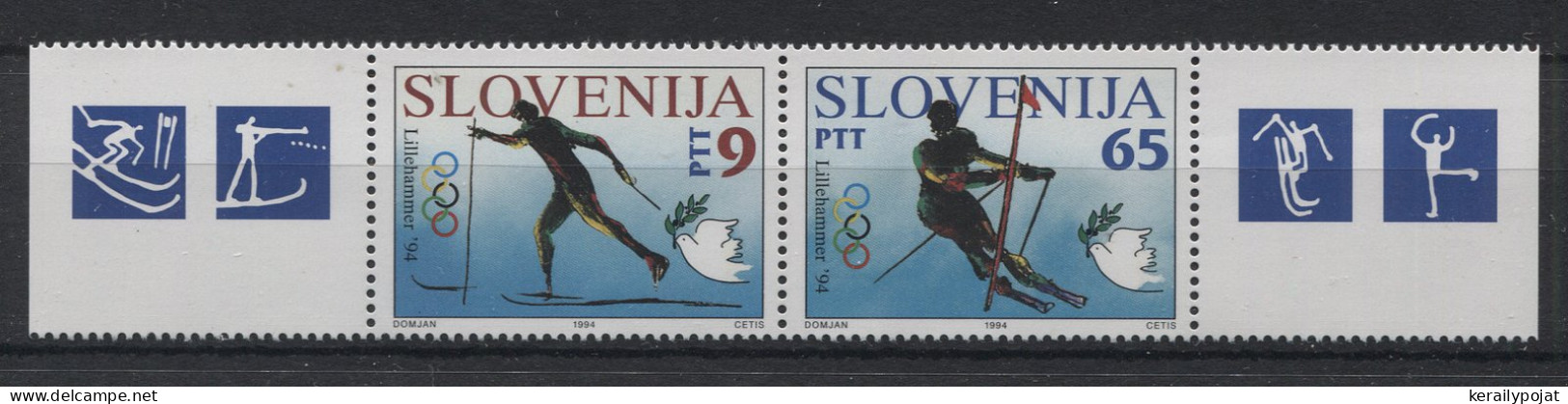 Slovenia - 1994 Winter Olympics Lillehammer Strip MNH__(TH-23267) - Slovenia