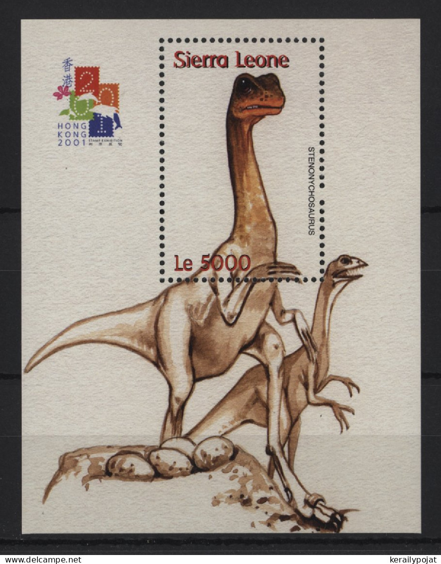 Sierra Leone - 2001 Prehistoric Animals Block (2) MNH__(TH-24461) - Sierra Leona (1961-...)