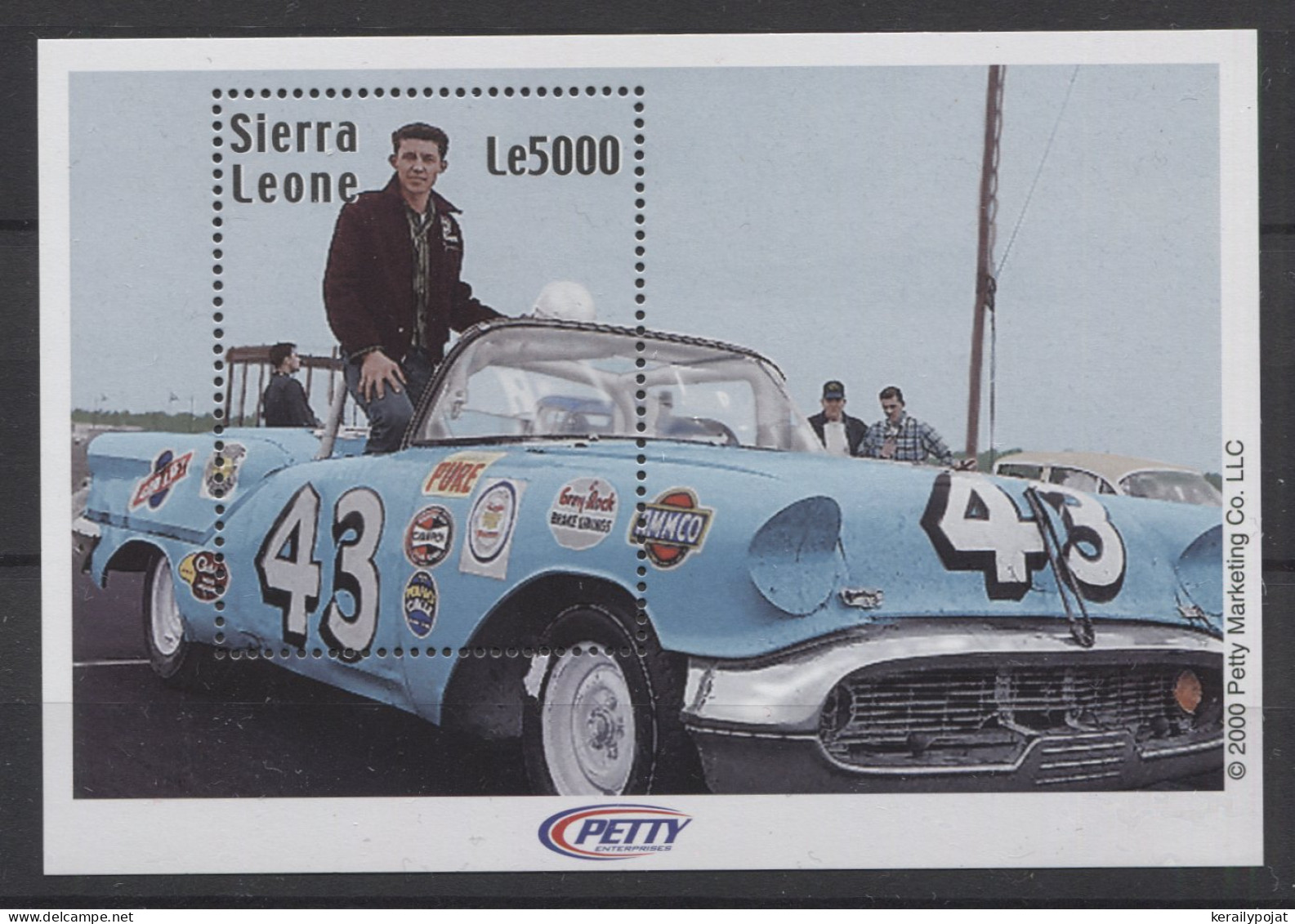 Sierra Leone - 2000 Richard Petty Block (1) MNH__(TH-25043) - Sierra Leone (1961-...)