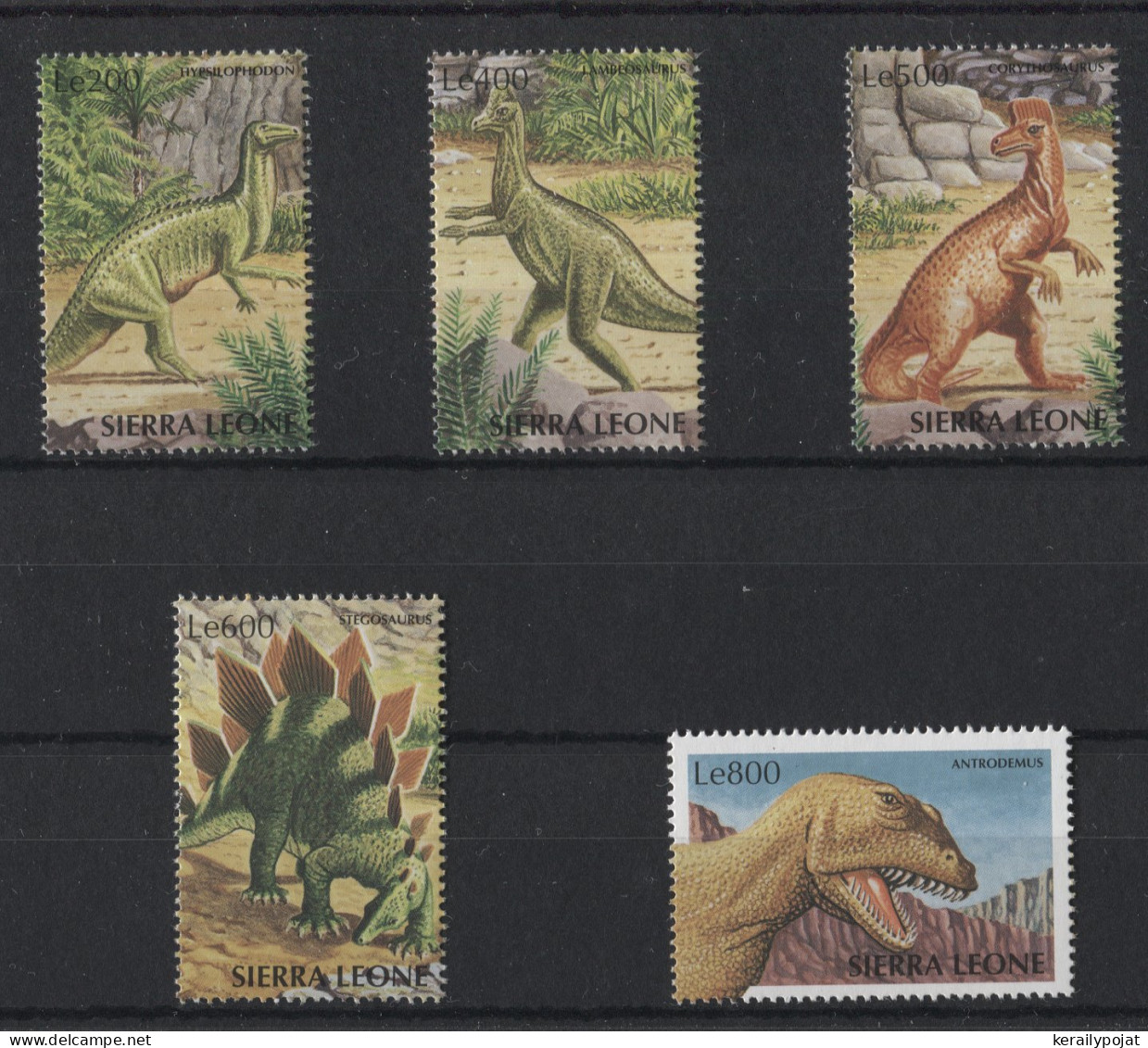 Sierra Leone - 1998 Prehistoric Animals MNH__(TH-23030) - Sierra Leone (1961-...)