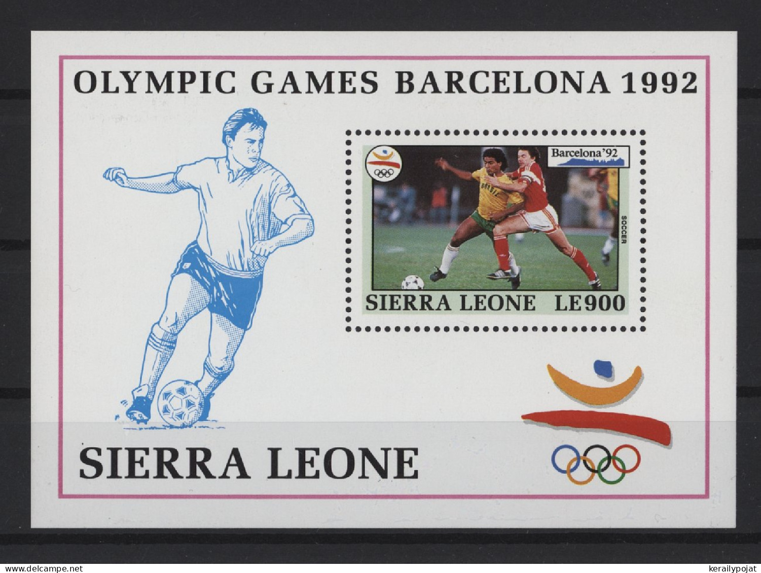 Sierra Leone - 1992 Albertville And Barcelona Block (1) MNH__(TH-27736) - Sierra Leone (1961-...)