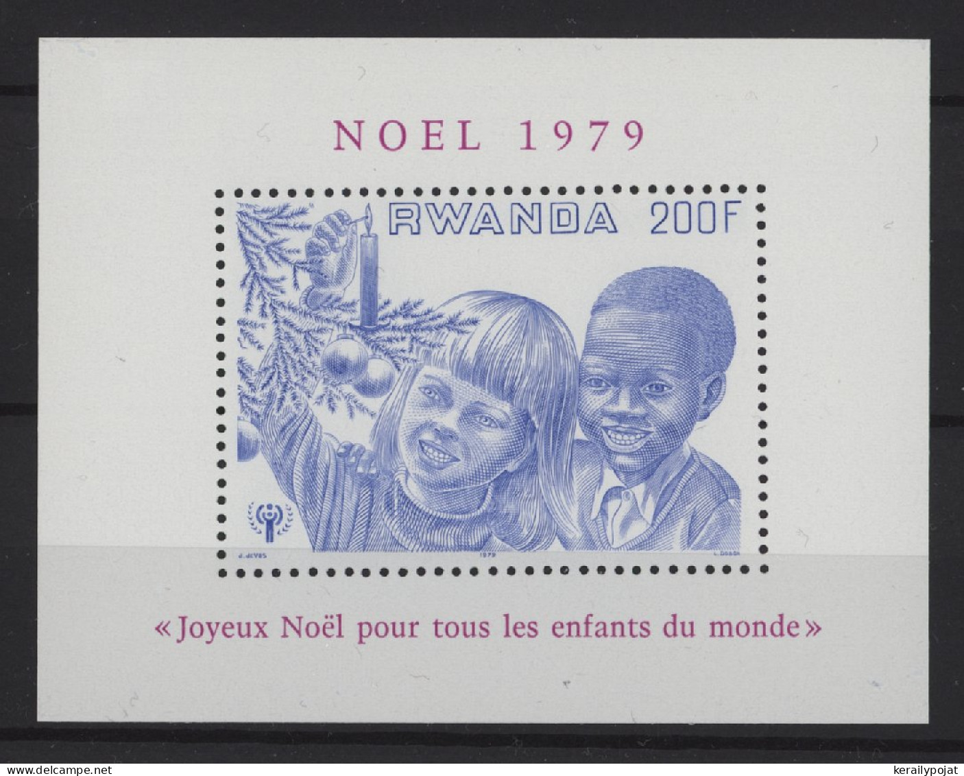 Rwanda - 1979 Christmas Block MNH__(TH-25325) - Neufs