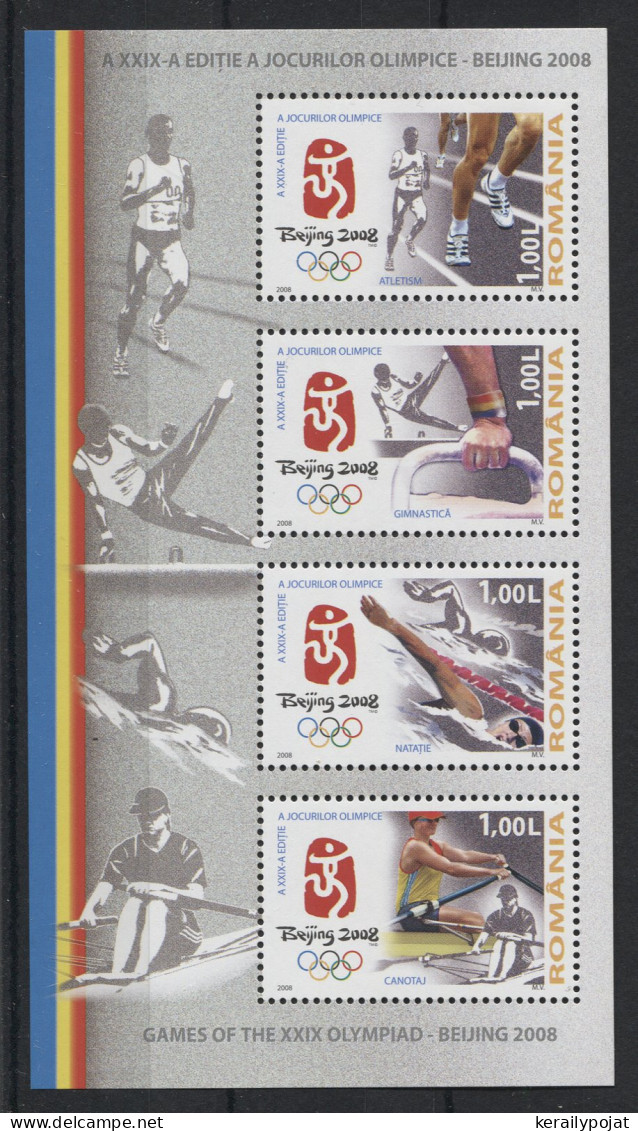 Romania - 2008 Summer Olympics Beijing Block MNH__(TH-23551) - Blocs-feuillets