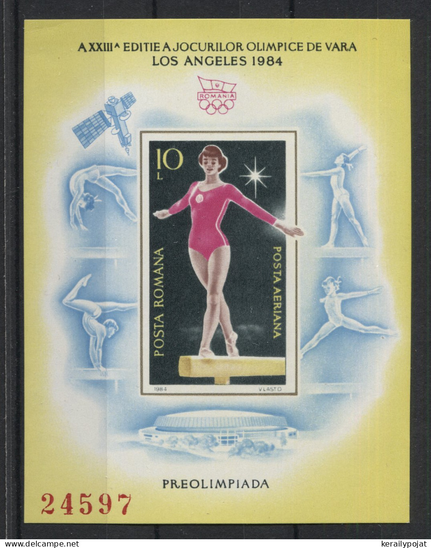 Romania - 1984 Summer Olympics Los Angeles (I) Block MNH__(TH-23533) - Blocs-feuillets