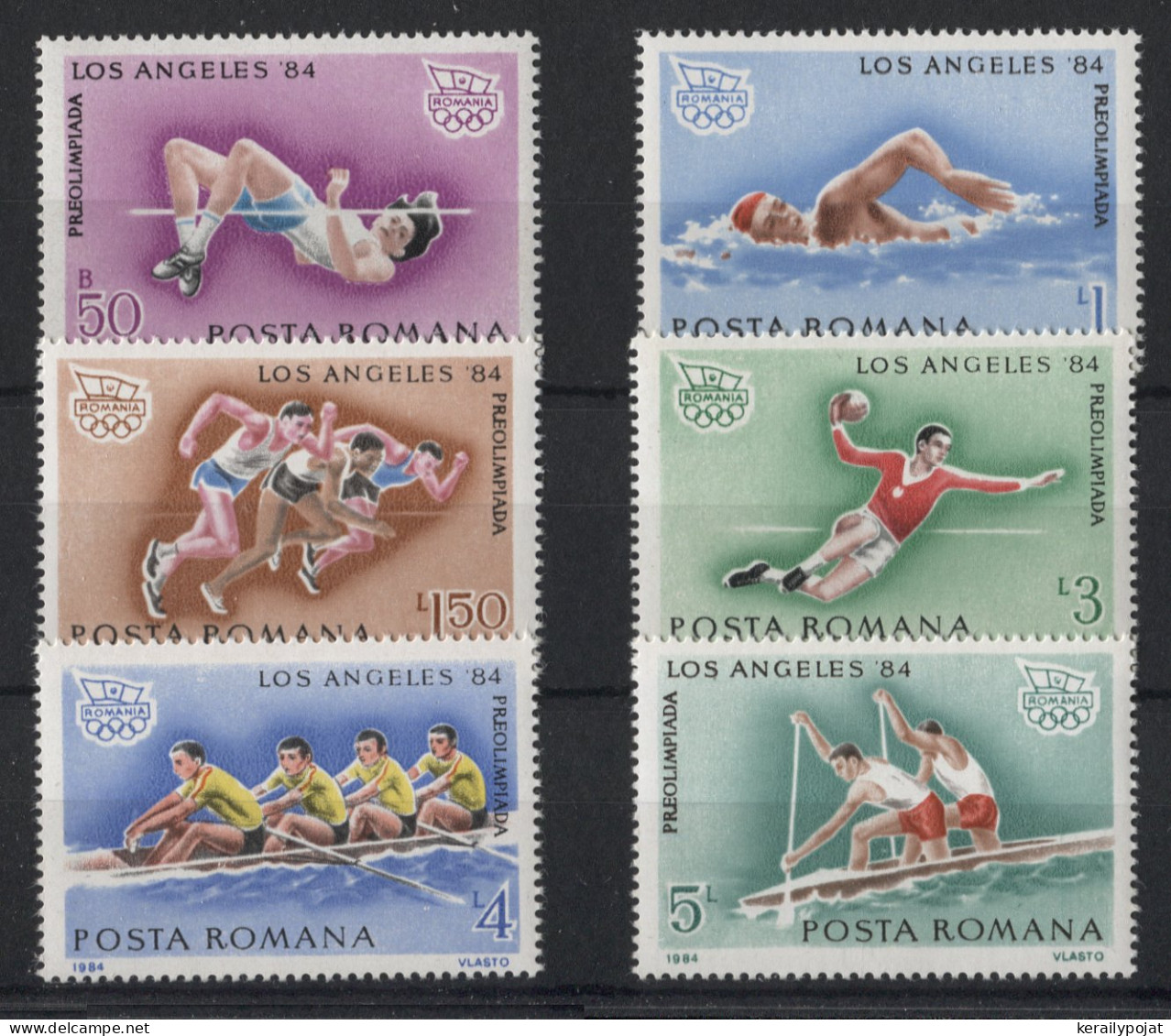 Romania - 1984 Summer Olympics Los Angeles (I) MNH__(TH-23532) - Nuovi