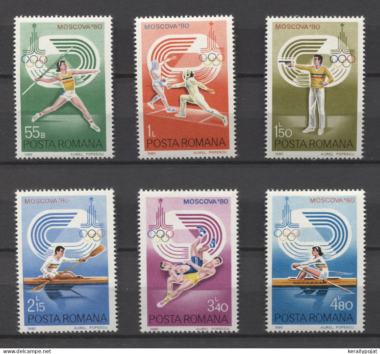 Romania - 1980 Summer Olympics Moscow MNH__(TH-23530) - Nuevos