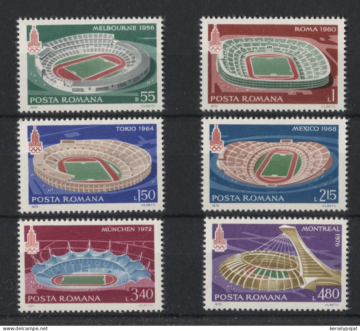 Romania - 1979 Summer Olympics Moscow MNH__(TH-23524) - Nuevos