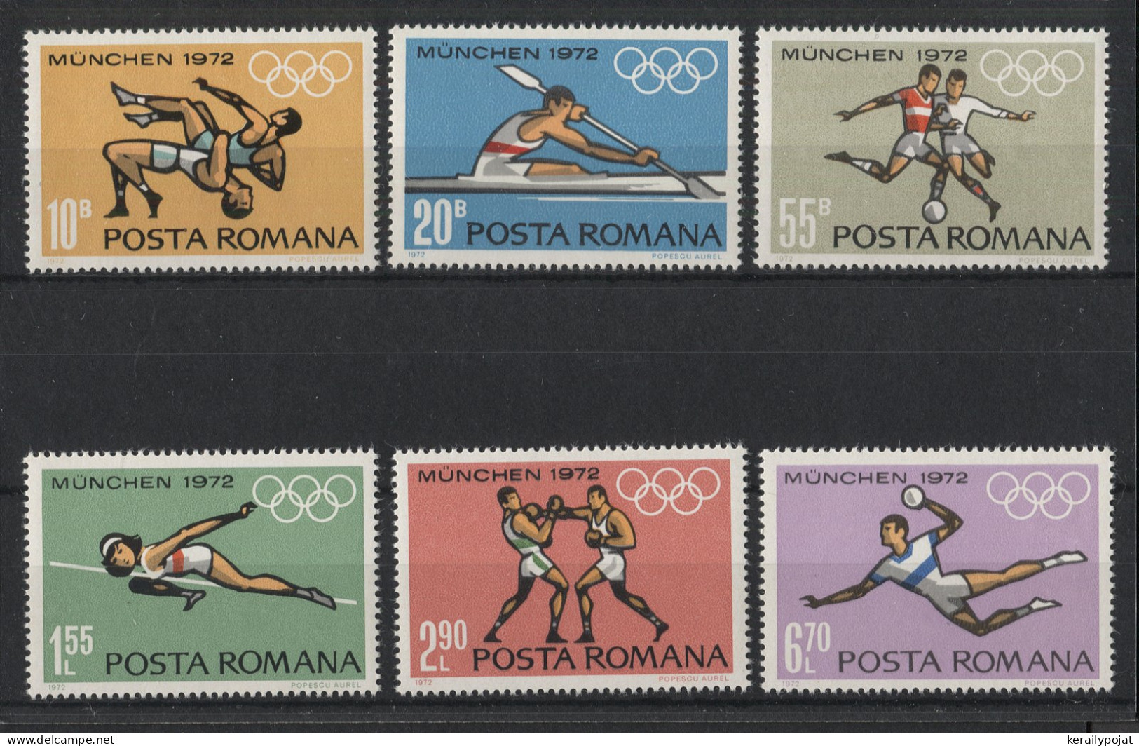 Romania - 1972 Summer Olympics Munich MNH__(TH-23821) - Nuevos