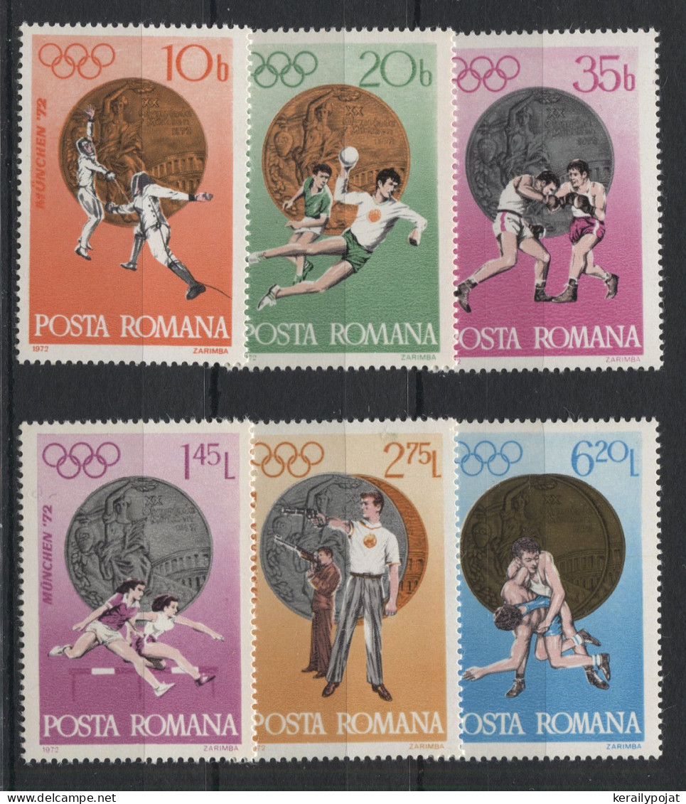 Romania - 1972 Munich Medalists MNH__(TH-23826) - Neufs