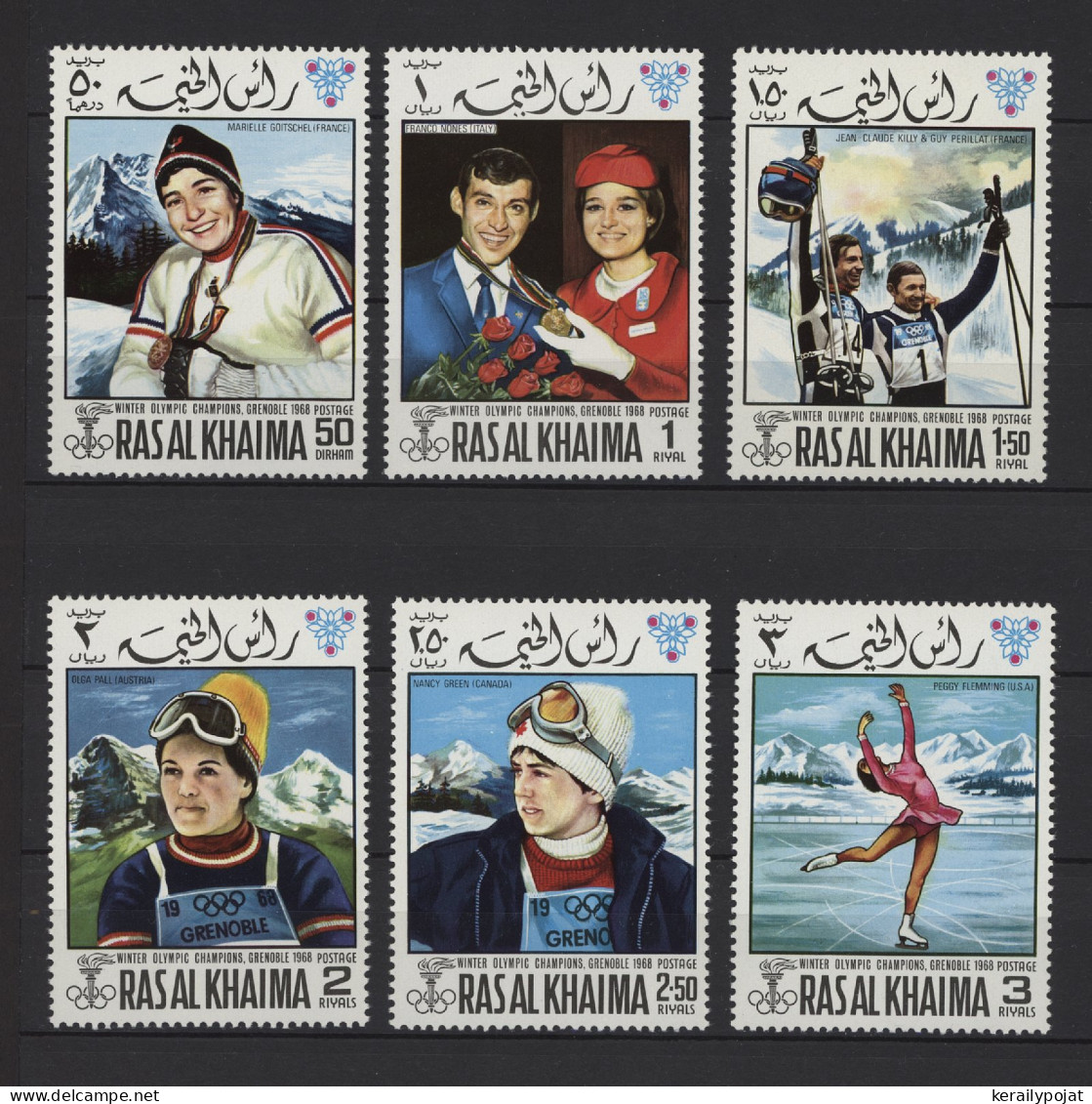 Ras Al Khaima - 1968 Winter Olympics Grenoble MNH__(TH-24259) - Ras Al-Khaimah