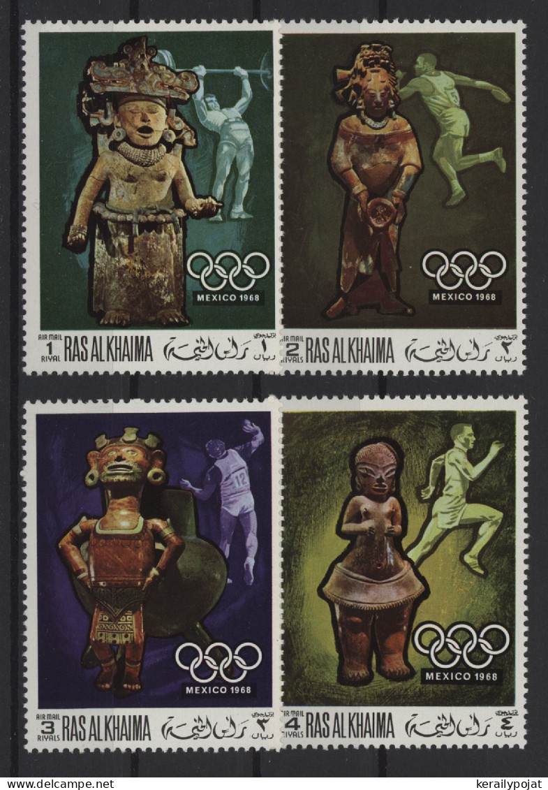 Ras Al Khaima - 1968 Summer Olympics Mexico (II) MNH__(TH-24540) - Ra's Al-Chaima
