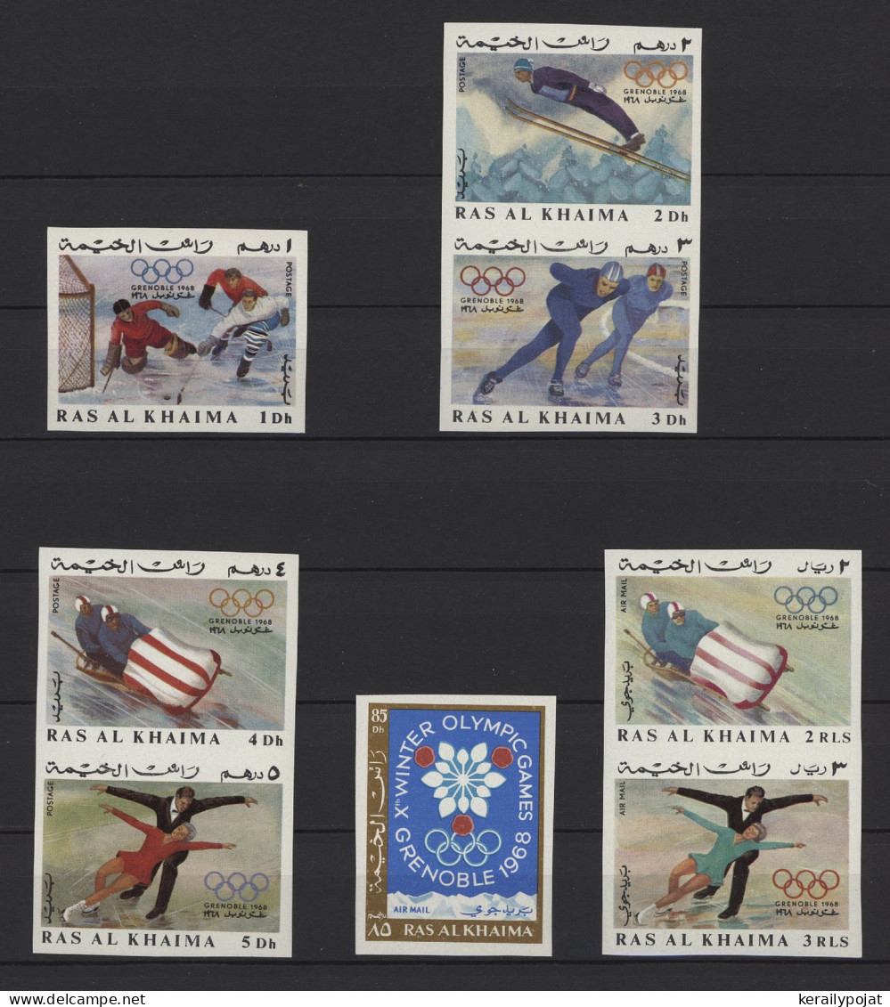 Ras Al Khaima - 1967 Winter Olympics Grenoble IMPERFORATE MNH__(TH-24256) - Ras Al-Khaimah