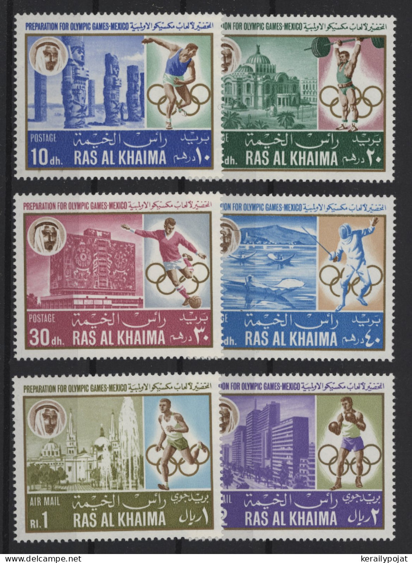 Ras Al Khaima - 1967 Summer Olympics Mexico MNH__(TH-24542) - Ras Al-Khaimah