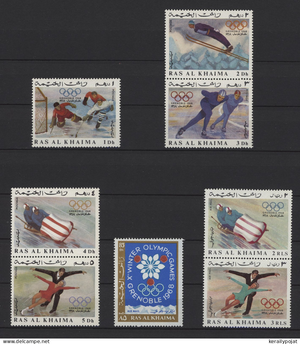 Ras Al Khaima - 1967 Winter Olympics Grenoble MNH__(TH-24255) - Ras Al-Khaimah