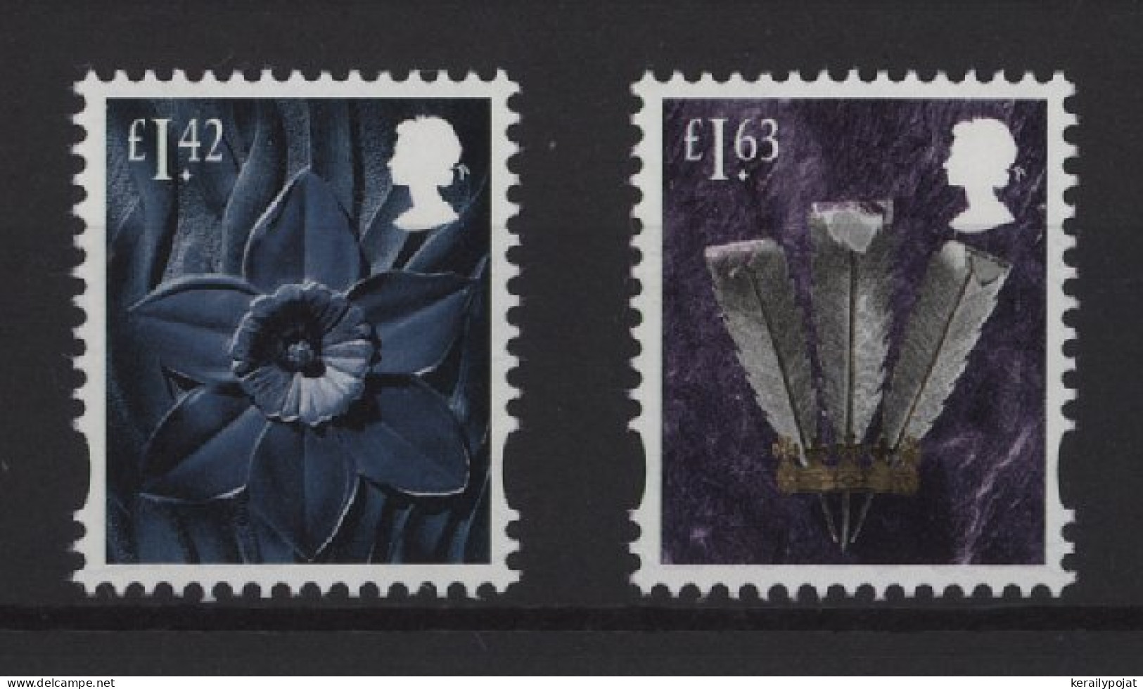 Wales - 2020 National Symbols 1.42-1.63£ MNH__(TH-25880) - Gales