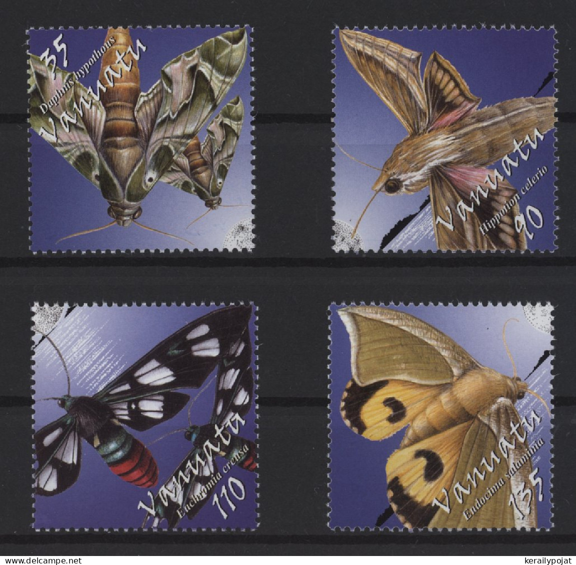 Vanuatu - 2003 Moths And Hawkmoths MNH__(TH-27318) - Vanuatu (1980-...)