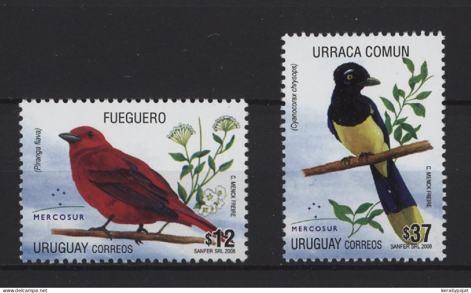 Uruguay - 2008 Birds MNH__(TH-26982) - Uruguay