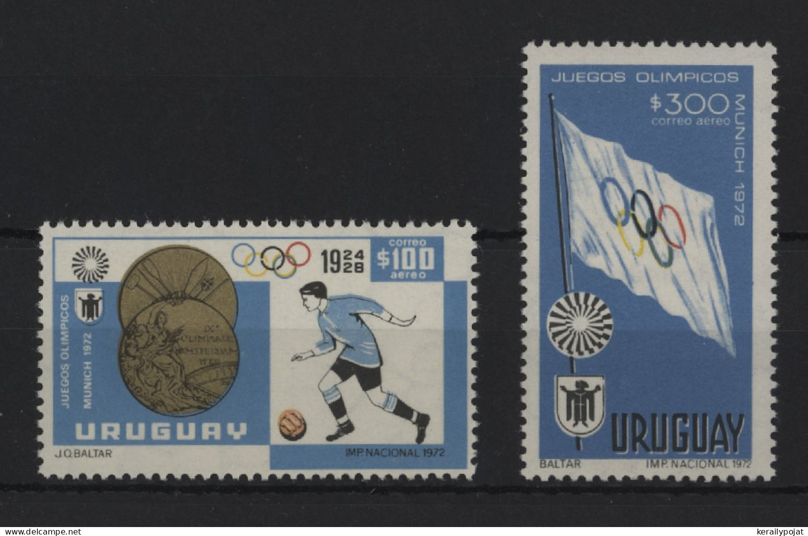Uruguay - 1972 Summer Olympics Munich (II) MNH__(TH-24304) - Uruguay