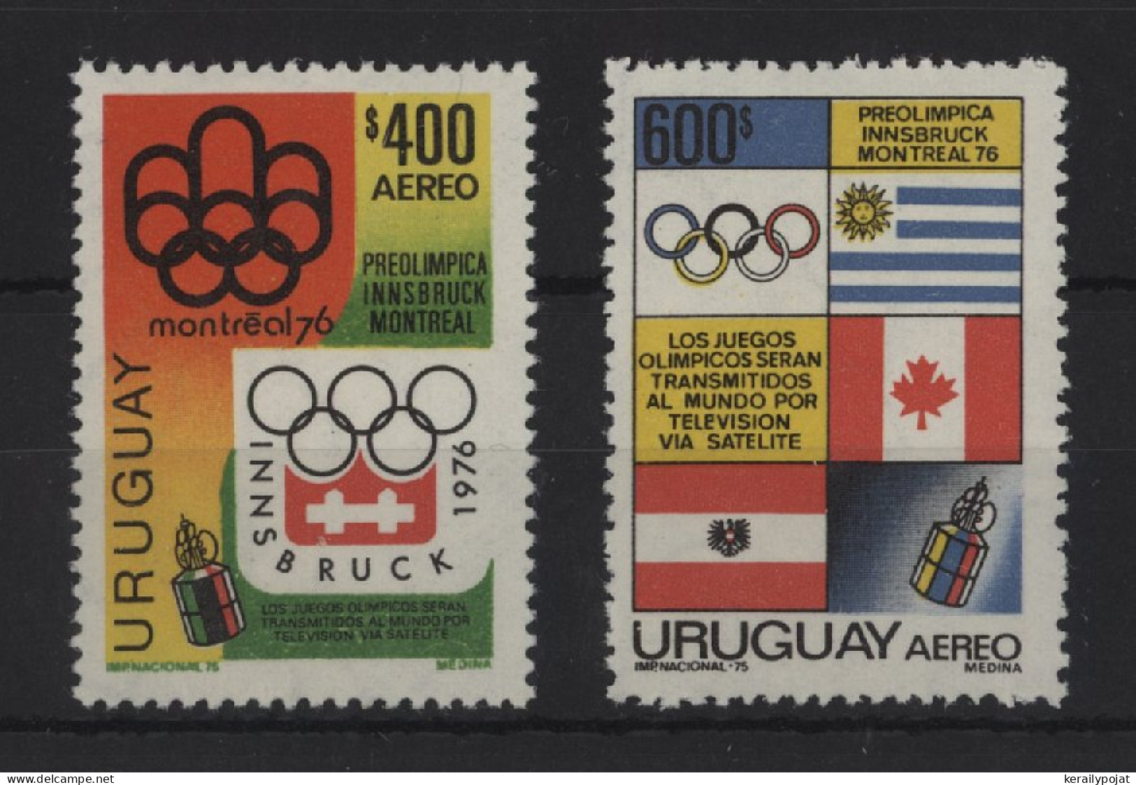 Uruguay - 1975 Olympic Games 1976 MNH__(TH-24311) - Uruguay