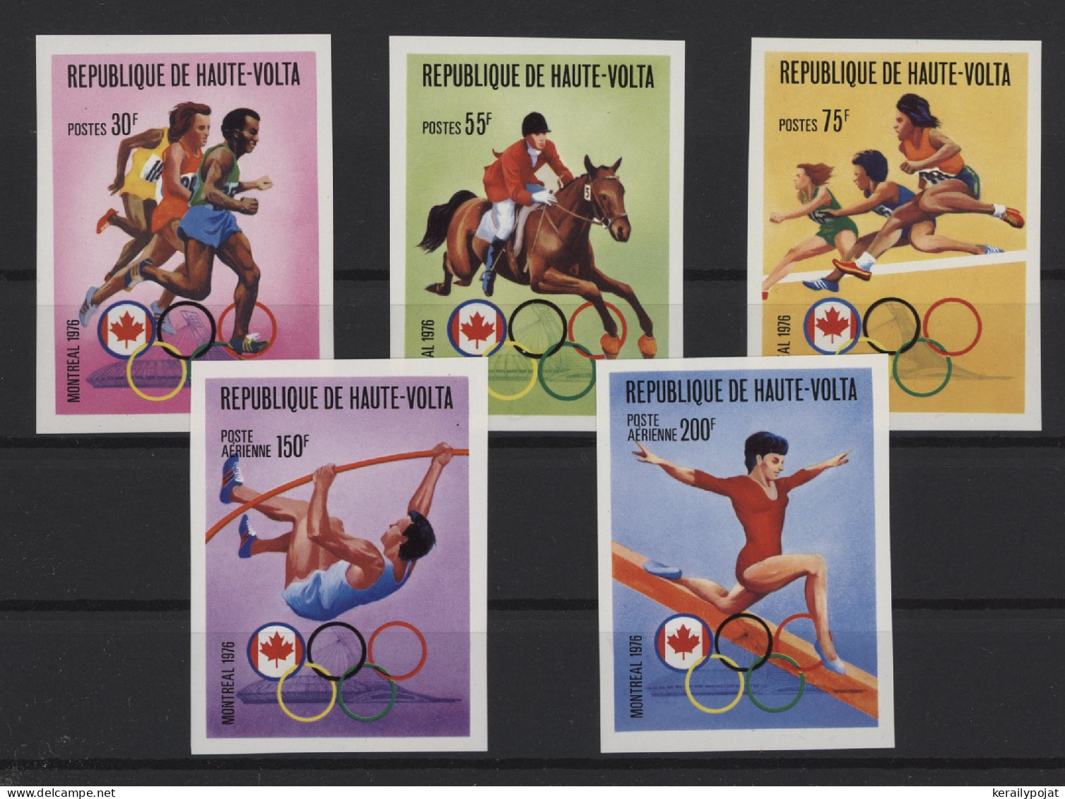 Upper Volta - 1976 Summer Olympics Montreal (II) IMPERFORATE MNH__(TH-24534) - Alto Volta (1958-1984)