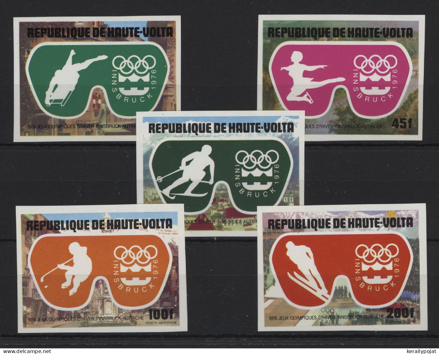 Upper Volta - 1975 Winter Olympics Innsbruck IMPERFORATE MNH__(TH-24333) - Upper Volta (1958-1984)