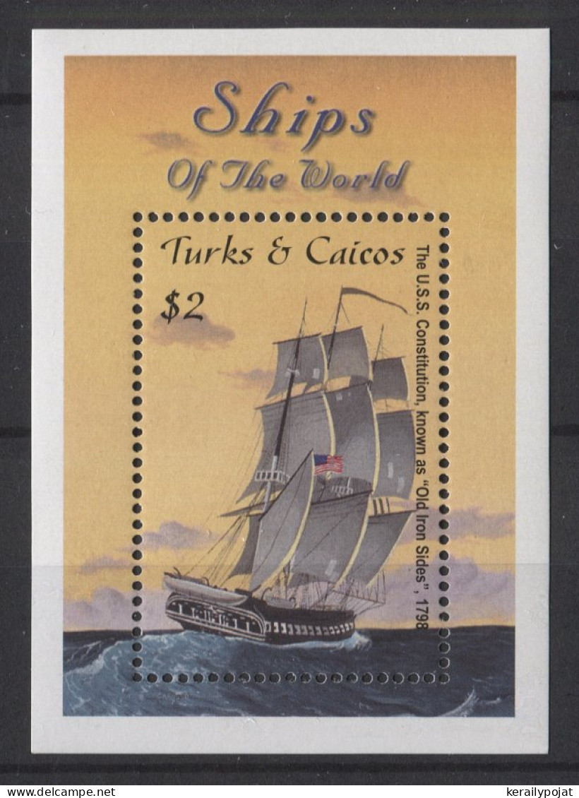 Turks And Caicos - 2001 Sailing Ships Block (2) MNH__(TH-26439) - Turks E Caicos