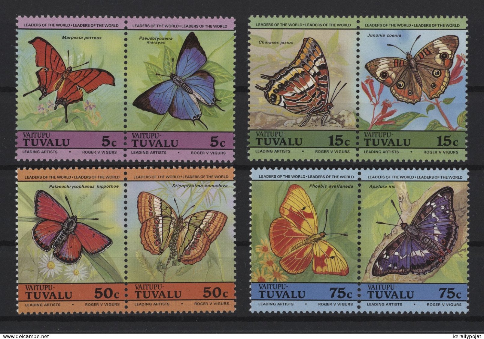Tuvalu Vaitupu - 1985 Butterflies MNH__(TH-27308) - Tuvalu