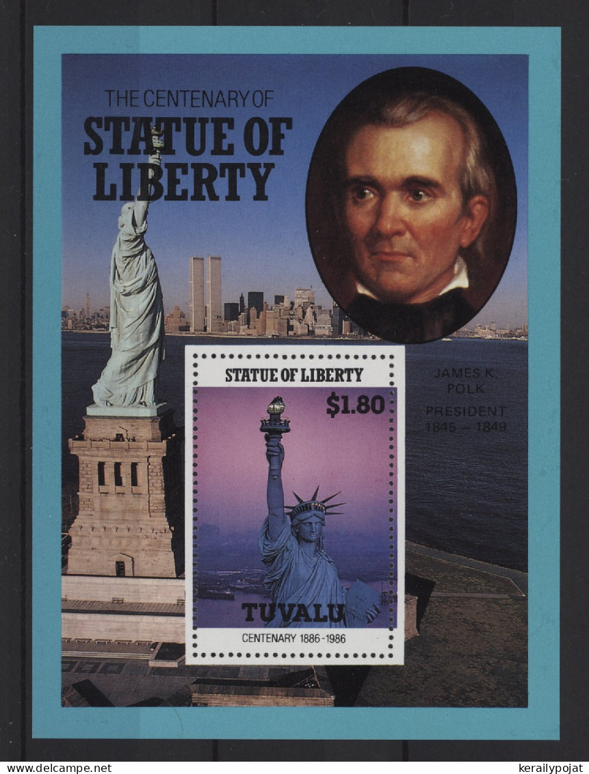 Tuvalu - 1986 Statue Of Liberty Block (3) MNH__(TH-27424) - Tuvalu