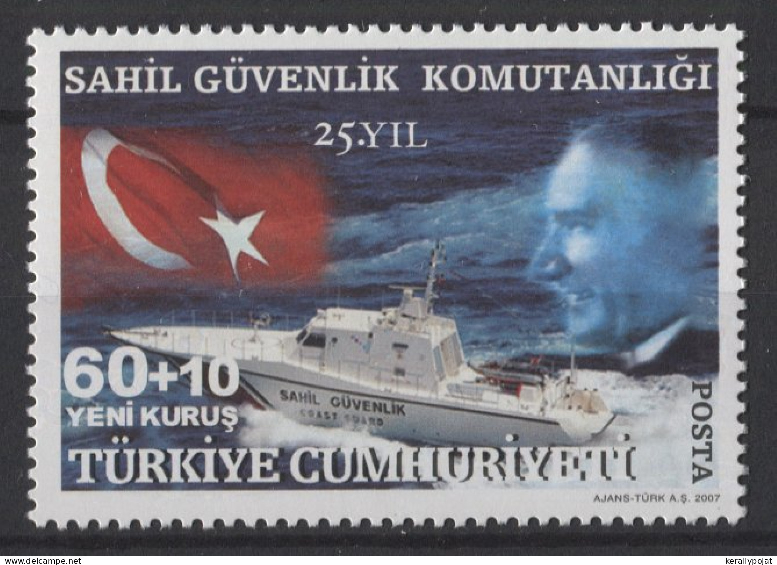 Turkey - 2007 Coast Guard Command MNH__(TH-26098) - Nuevos