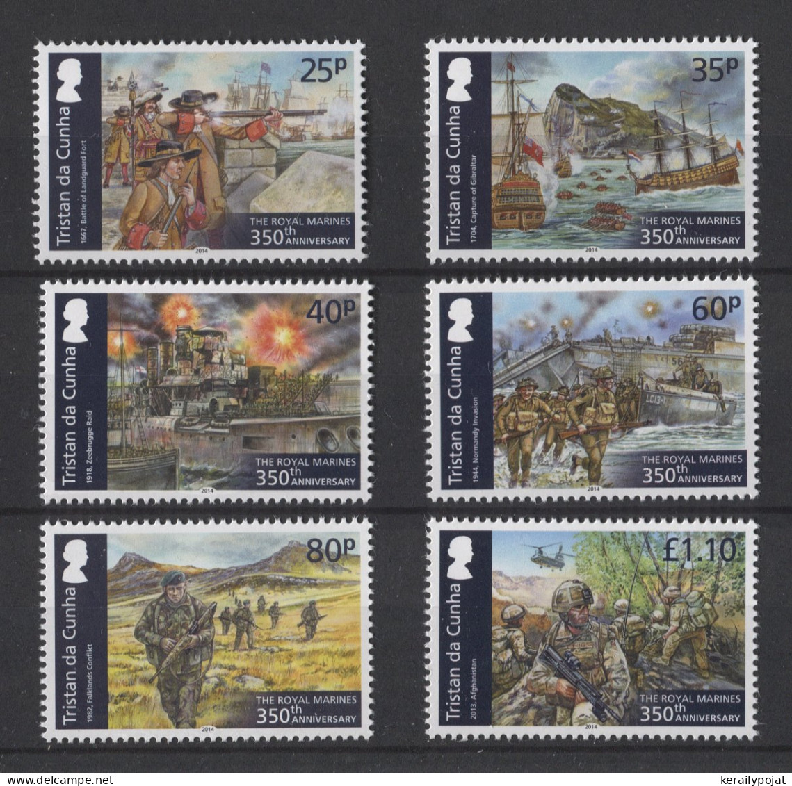 Tristan Da Cunha - 2014 Royal Marines MNH__(TH-26126) - Tristan Da Cunha