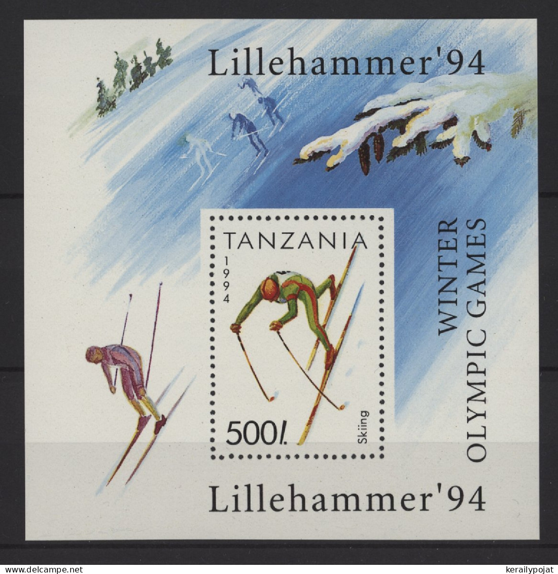Tanzania - 1994 Winter Olympics Lillehammer Block MNH__(TH-27714) - Tansania (1964-...)