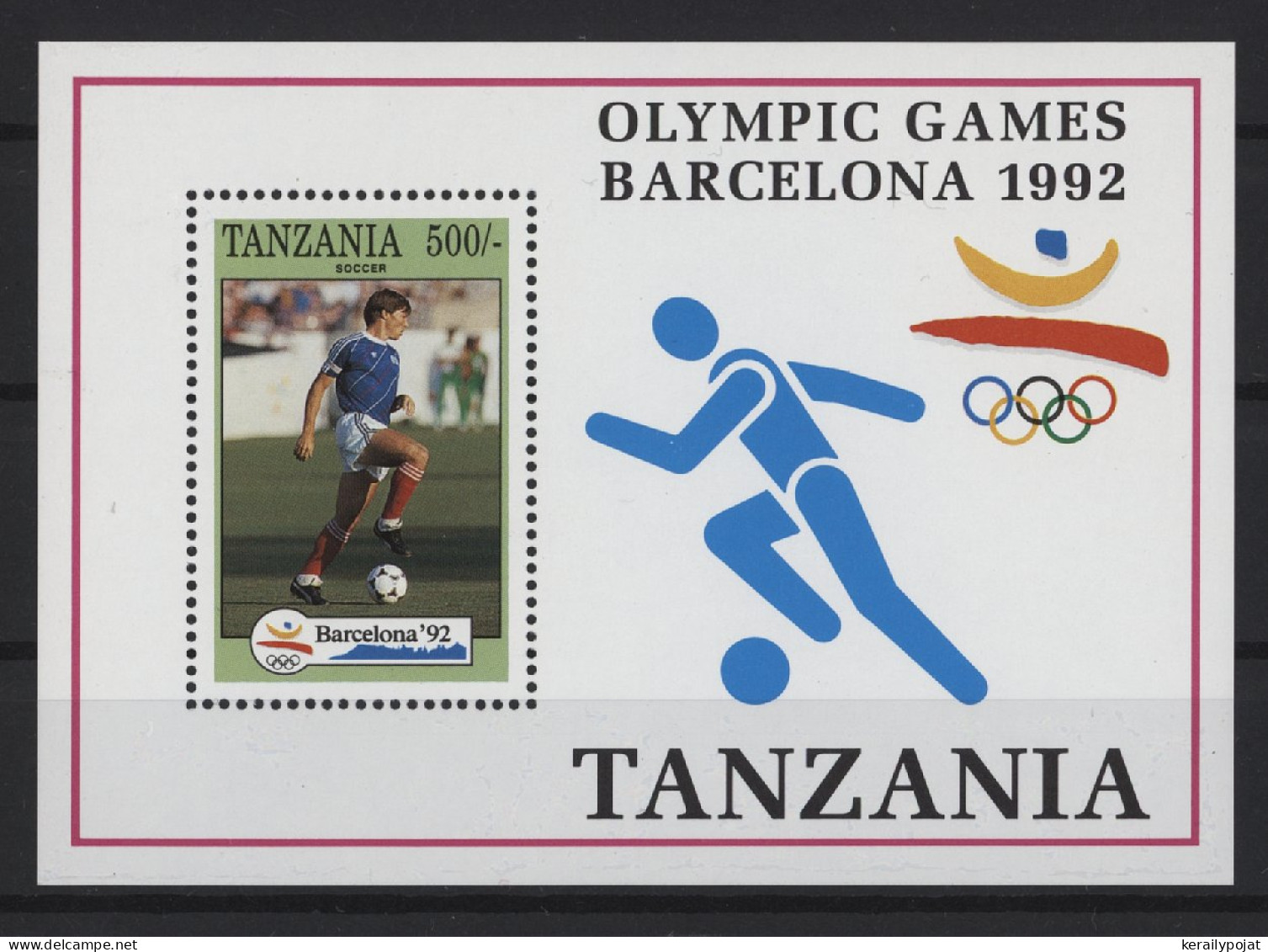 Tanzania - 1992 Albertville And Barcelona Block (2) MNH__(TH-27740) - Tanzania (1964-...)