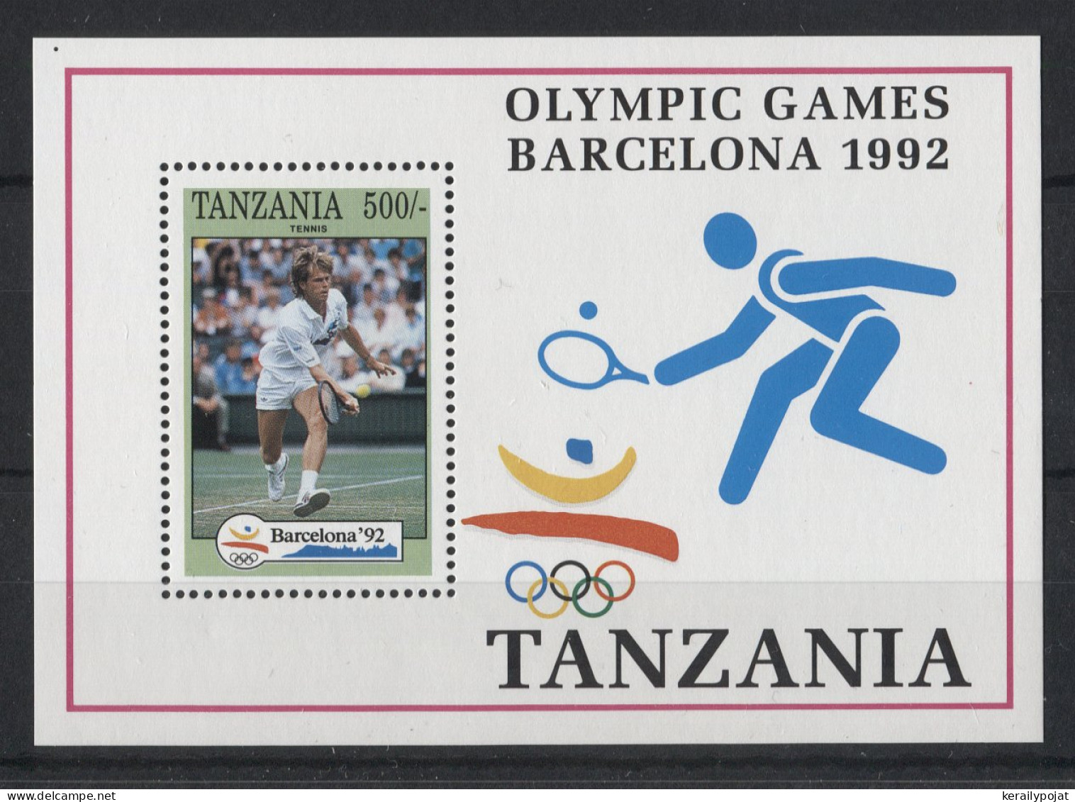 Tanzania - 1992 Albertville And Barcelona Block (2) MNH__(TH-23962) - Tanzania (1964-...)