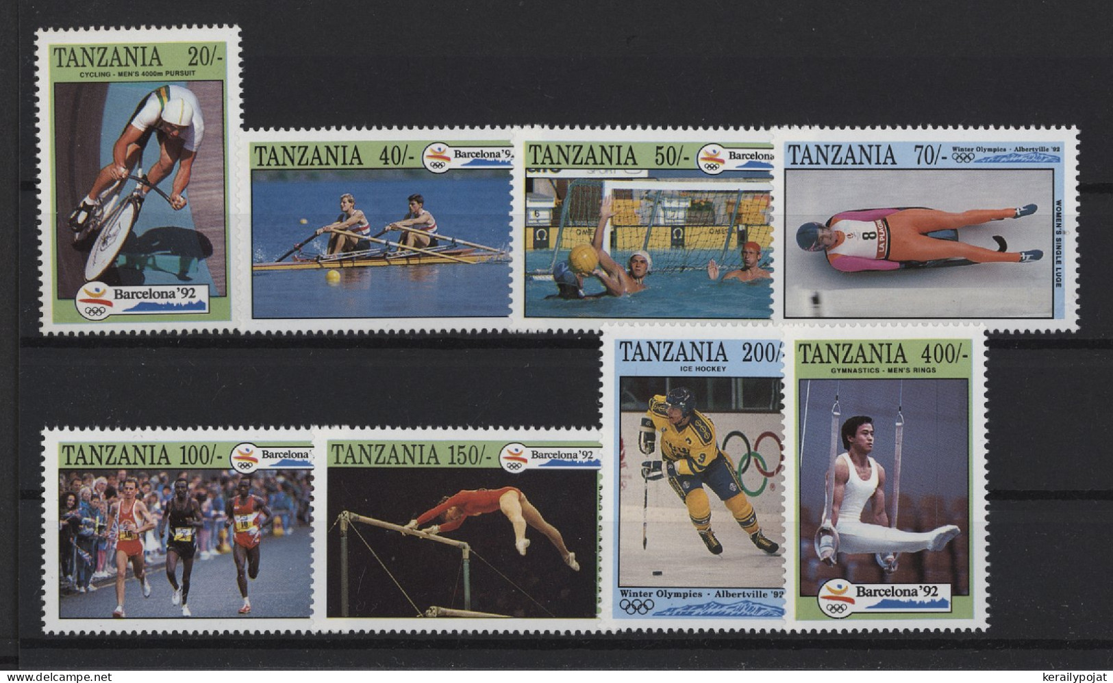 Tanzania - 1992 Albertville And Barcelona MNH__(TH-24585) - Tanzania (1964-...)