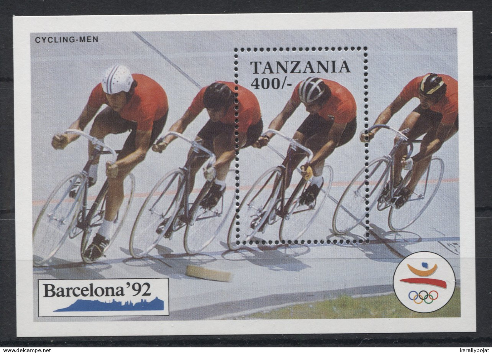 Tanzania - 1991 Summer Olympics Barcelona Block (2) MNH__(TH-23958) - Tanzania (1964-...)