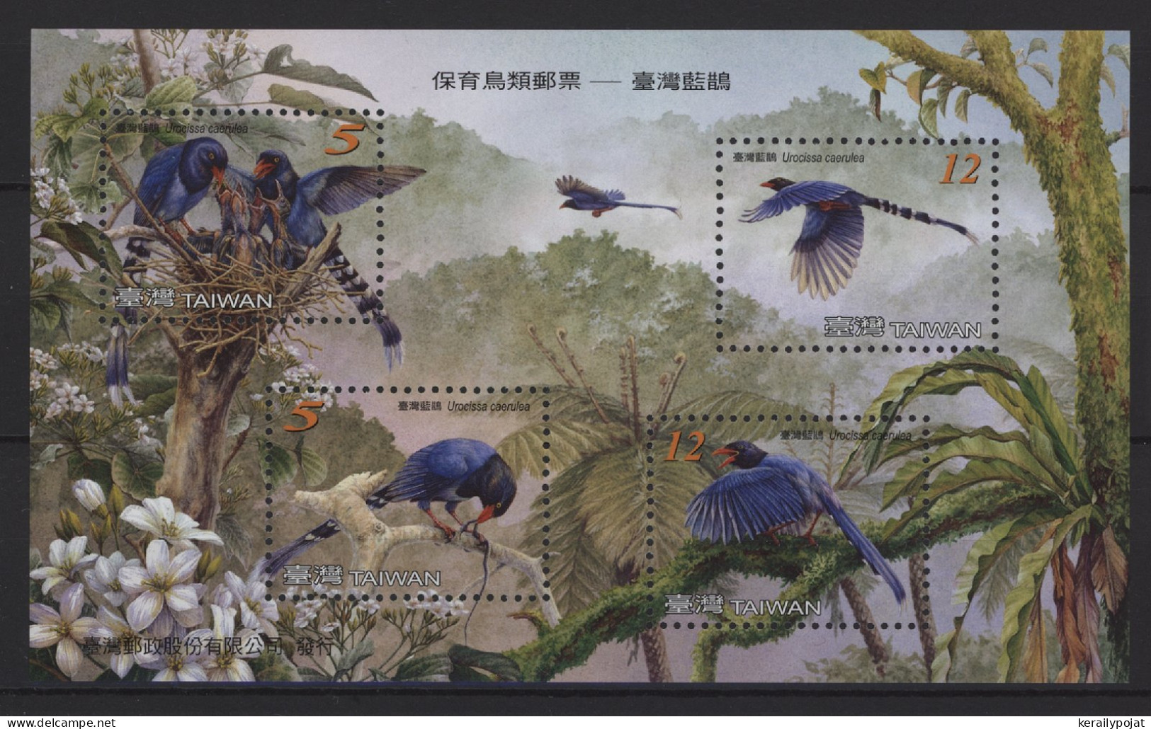 Taiwan - 2008 Thick-billed Kitta Block MNH__(TH-27005) - Blokken & Velletjes