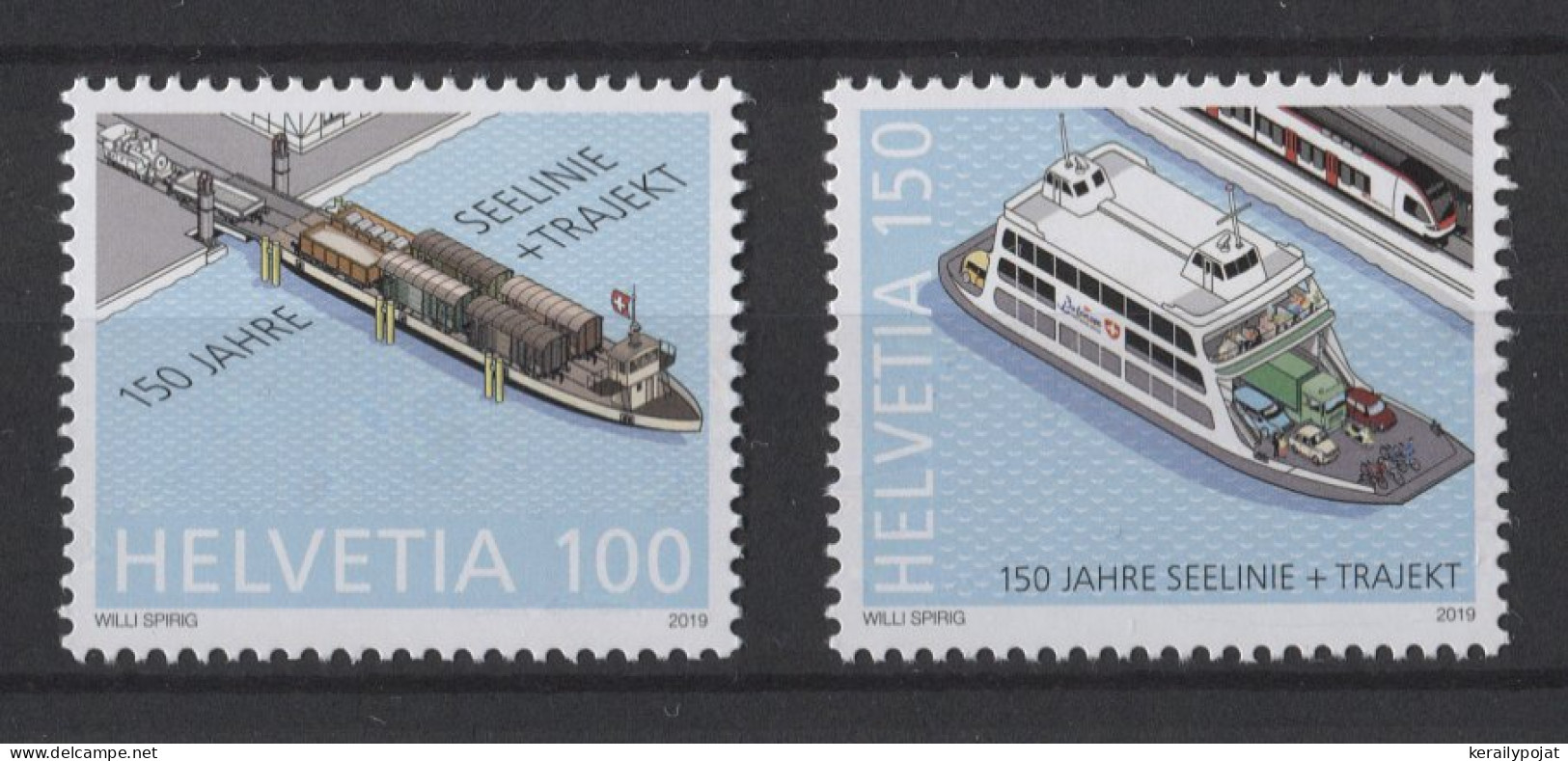 Switzerland - 2019 Commissioning Of The Sea Line And Passenger Traffic MNH__(TH-26224) - Unused Stamps