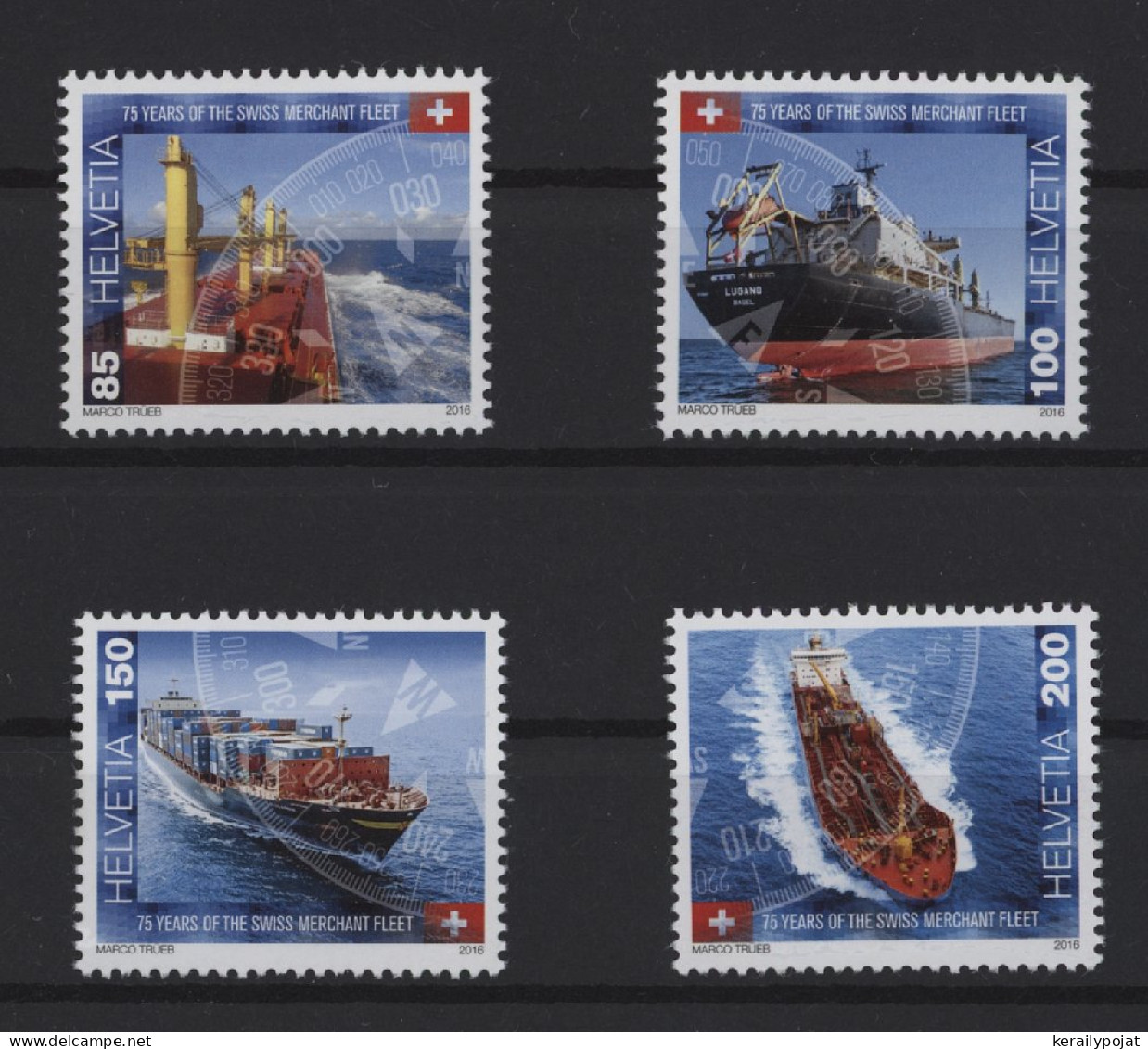 Switzerland - 2016 Swiss Merchant Fleet MNH__(TH-26029) - Unused Stamps