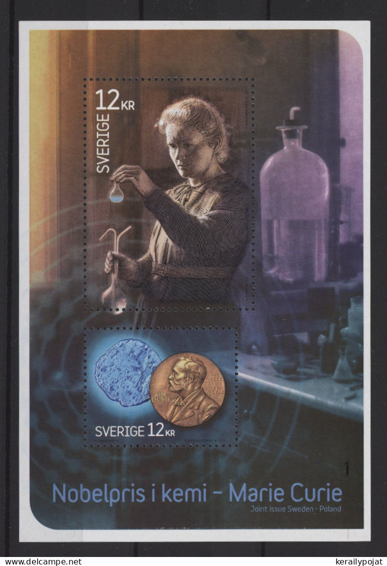 Sweden - 2011 Marie Curie Block MNH__(TH-25642) - Hojas Bloque