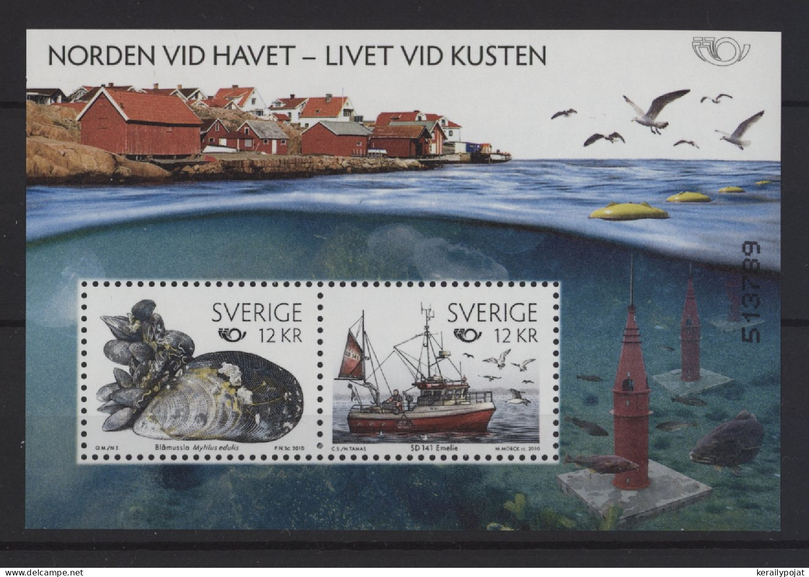 Sweden - 2010 Life By The Sea Block MNH__(TH-25635) - Hojas Bloque