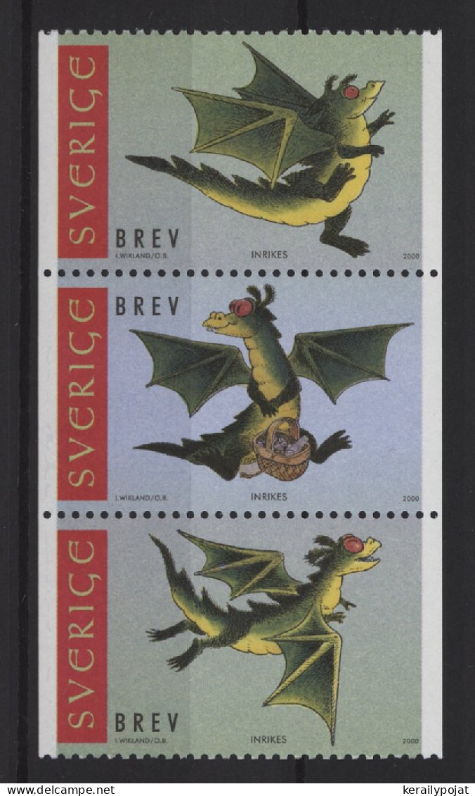 Sweden - 2000 Year Of The Dragon Strip MNH__(TH-25929) - Nuevos