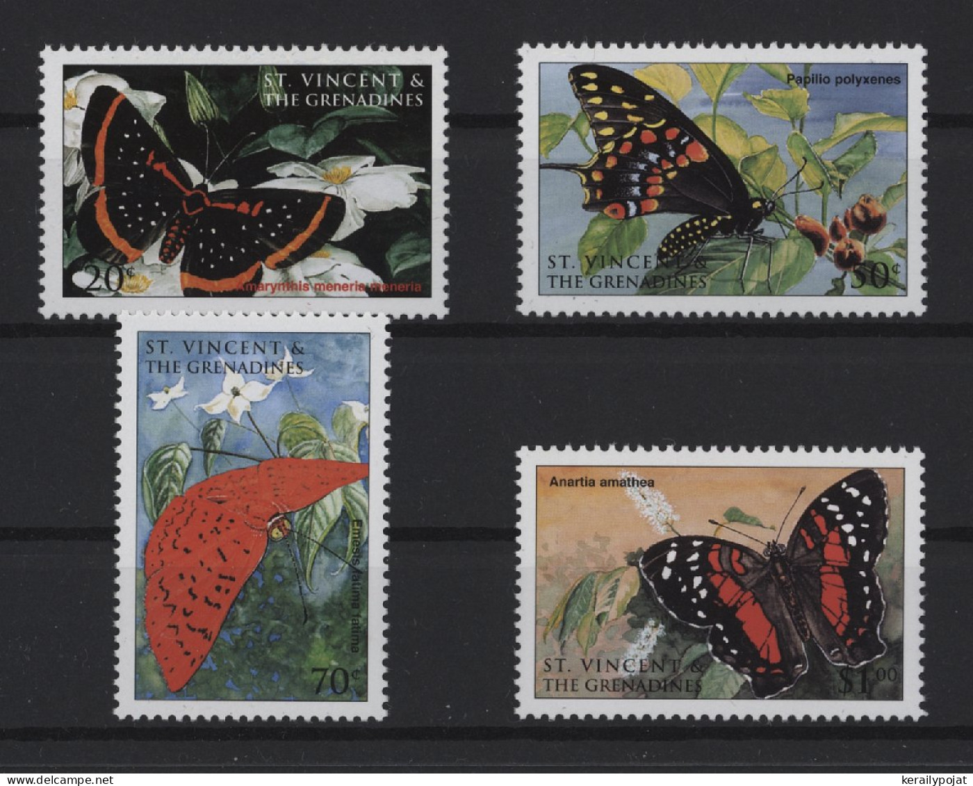 St.Vincent - 1998 Butterflies MNH__(TH-26959) - St.Vincent (1979-...)