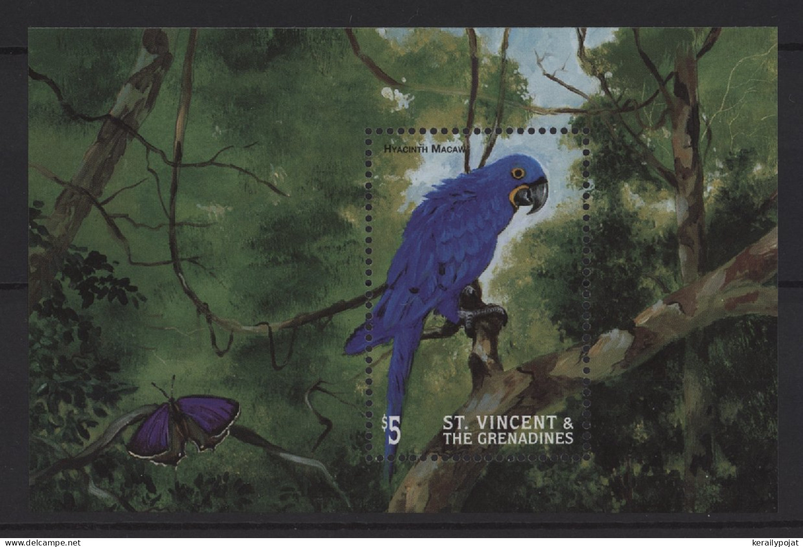 St.Vincent - 1998 Birds Block (1) MNH__(TH-26787) - St.Vincent (1979-...)