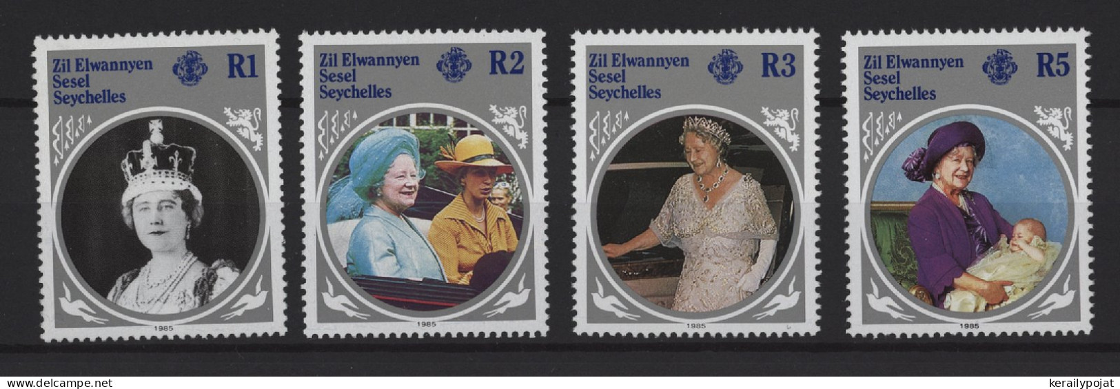 Zil Elwagne Sesel - 1985 Queen Mother MNH__(TH-25230) - Seychelles (1976-...)