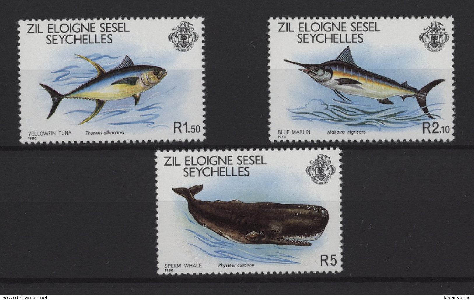 Zil Elwagne Sesel - 1980 Fishes MNH__(TH-25222) - Seychellen (1976-...)