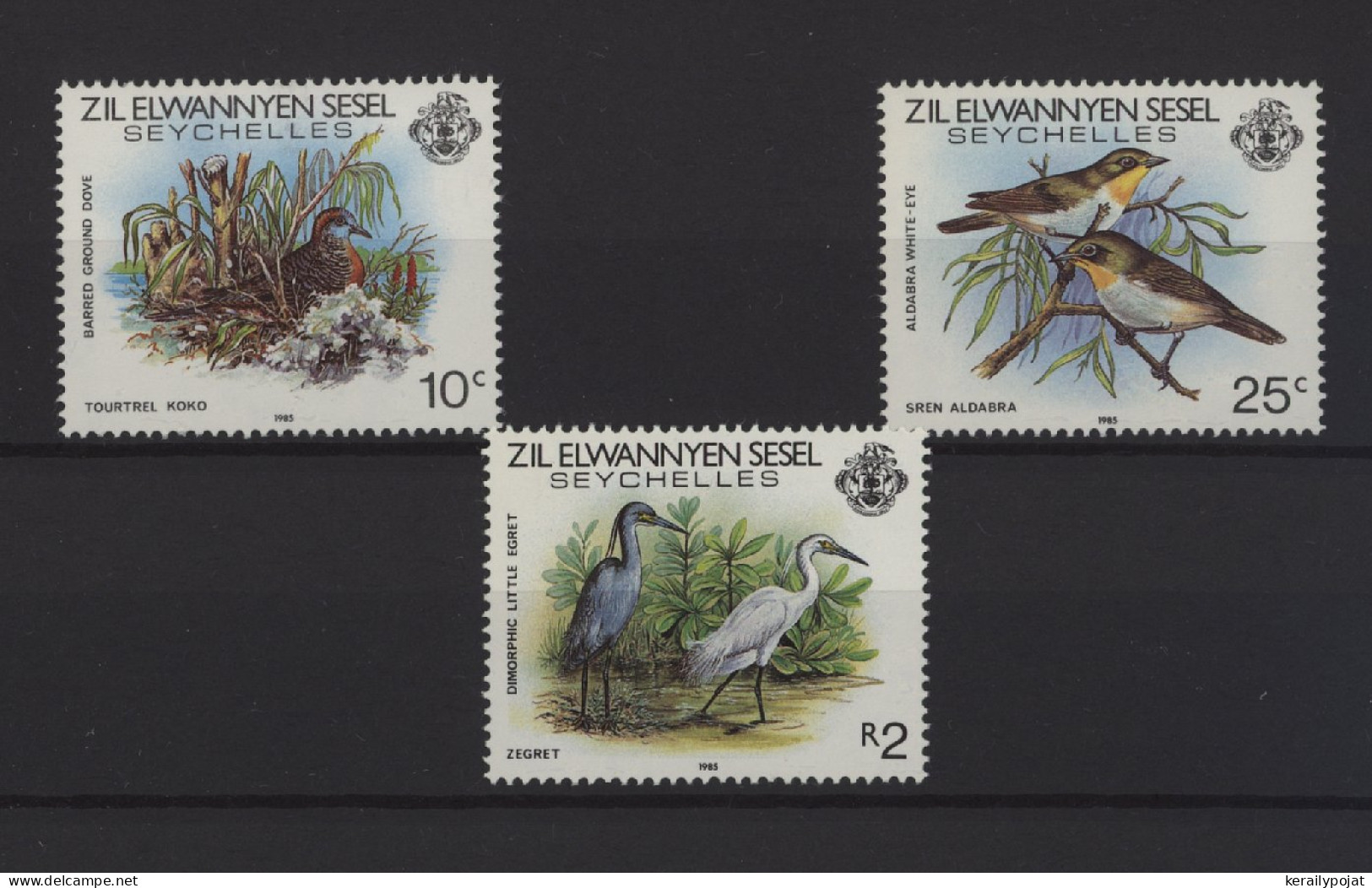 Zil Elwagne Sesel - 1985 Birds MNH__(TH-25229) - Seychellen (1976-...)