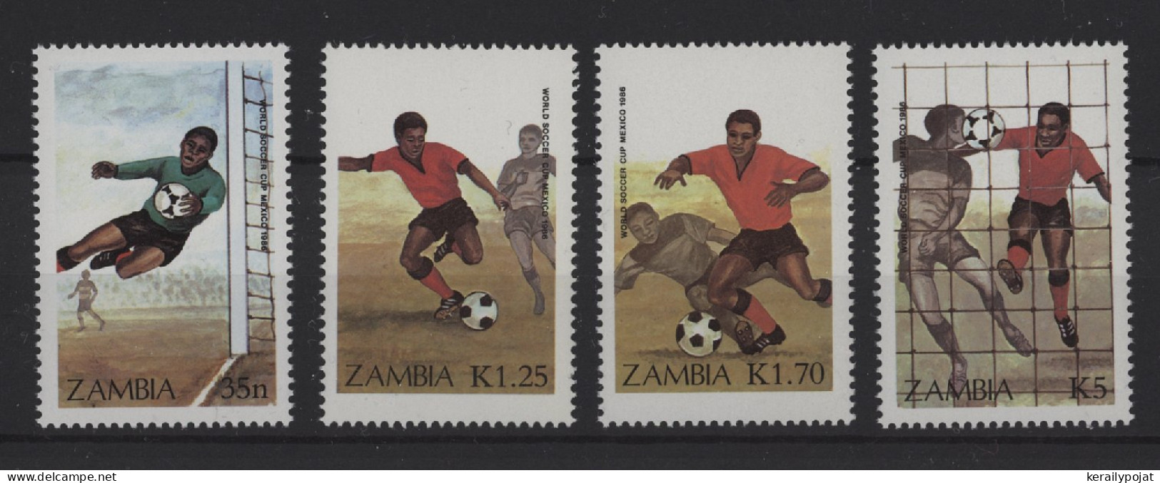 Zambia - 1986 Soccer World Cup MNH__(TH-27820) - Zambie (1965-...)