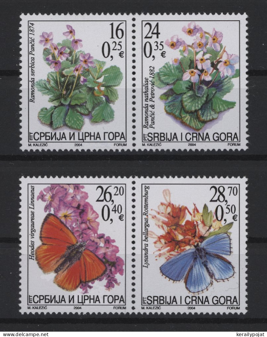 Yugoslavia - 2004 Native Flora And Fauna Pairs MNH__(TH-26962) - Nuovi