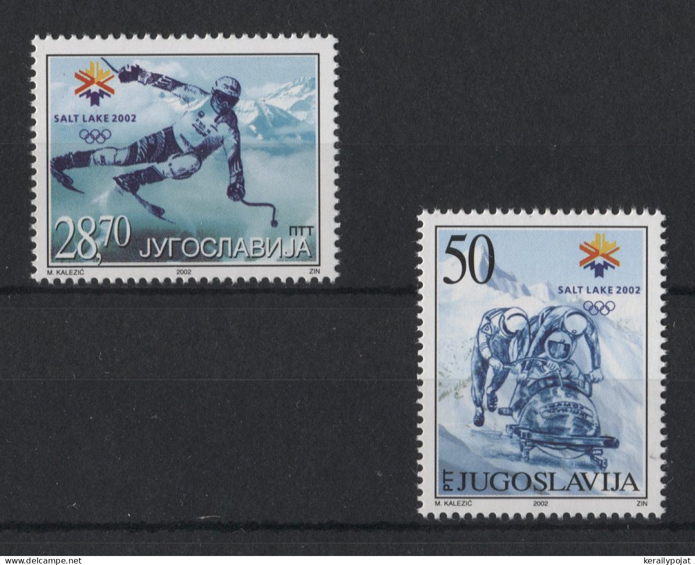 Yugoslavia - 2002 Winter Olympics Salt Lake City MNH__(TH-23224) - Nuovi